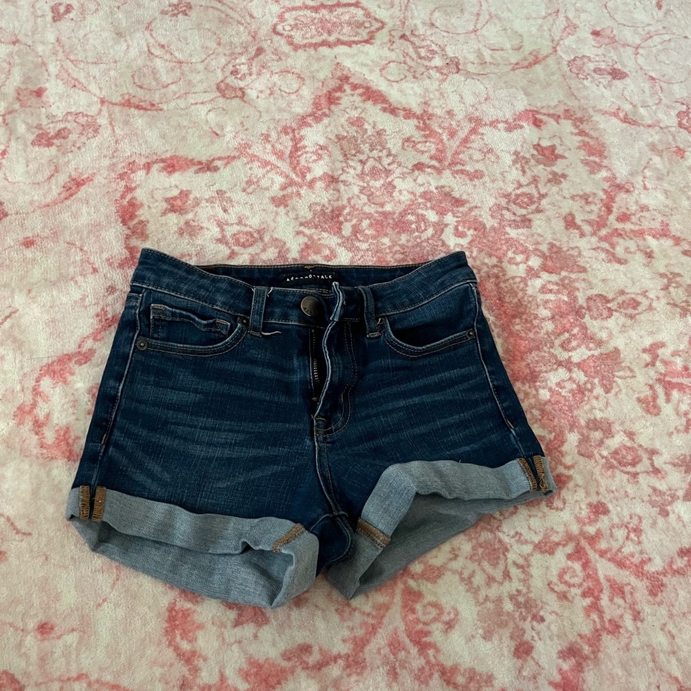 Aeropostale Dark Blue Jean Shorts